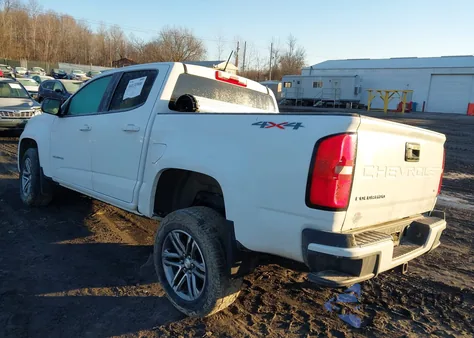 2021 Chevrolet Colorado 4Wd Short Box Wt z USA, uszkodzony, nr VIN 1GCGTBEN9M1289837
